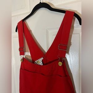 NWOT Big Bud Press Shortalls Overalls in Red